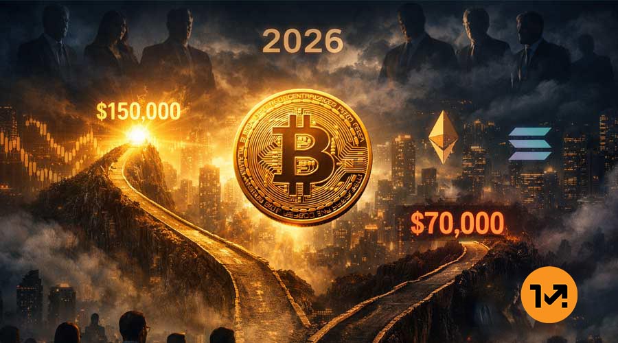 چشم‌انداز پرچالش بیت‌کوین در ۲۰۲۶؛ هدف قیمت ۱۵۰ هزار دلار است یا ۷۰ هزار دلار؟